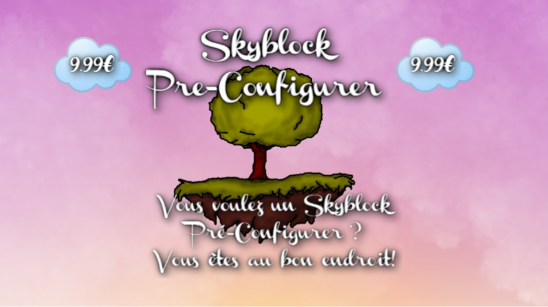[-20%]►Serveur Skyblock Professionnel◄ | Menu Personnalisé | Nouveau enchantements | Amélioration...