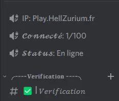 Config pour Bot Discord Statuts de serveur MC